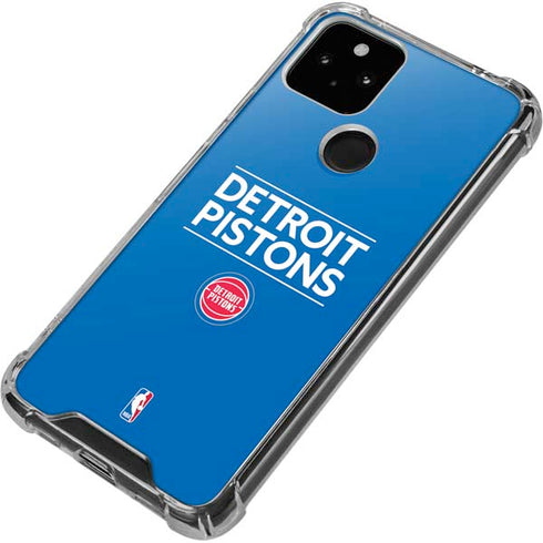 NBA Detroit Pistons Standard - Blue Google Pixel 5 Clear Case